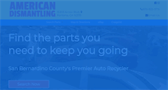 Desktop Screenshot of americandismantling.com